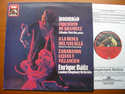RODRIGO: CONCIERTO DE ARANJUEZ / IN SEARCH OF THE BEYOND / ZARABANDA      MORENO / LONDON SYMPHONY / BATIZ     ASD 4159