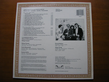 VIRTUOSO ITALIAN VOCAL MUSIC: DA CAVALIERI / FRESCOBALDI / MONTEVERDI / CACCINI / ROSSI       BOTT / NEW LONDON CONSORT / PICKETT   417 260