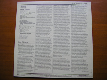 BOCCHERINI: GUITAR QUINTETS G 449 / G 450 / GUSTAVINO: LAS PRESENCIAS No. 6      WILLIAMS / LNDON STRING QUARTET    36671
