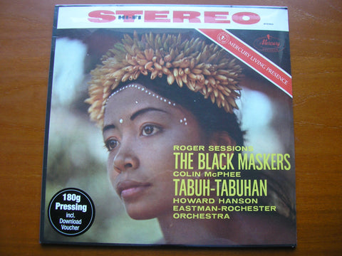 SESSIONS: THE BLACK MASKERS / McPHEE: TABUH-TABUHAN       HANSON / EASTMAN-ROCHESTER ORCHESTRA     SR90103