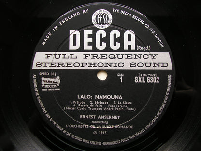 SXL 6302  ANSERMET CONDUCTS LALO      SUISSE ROMANDE   ED2