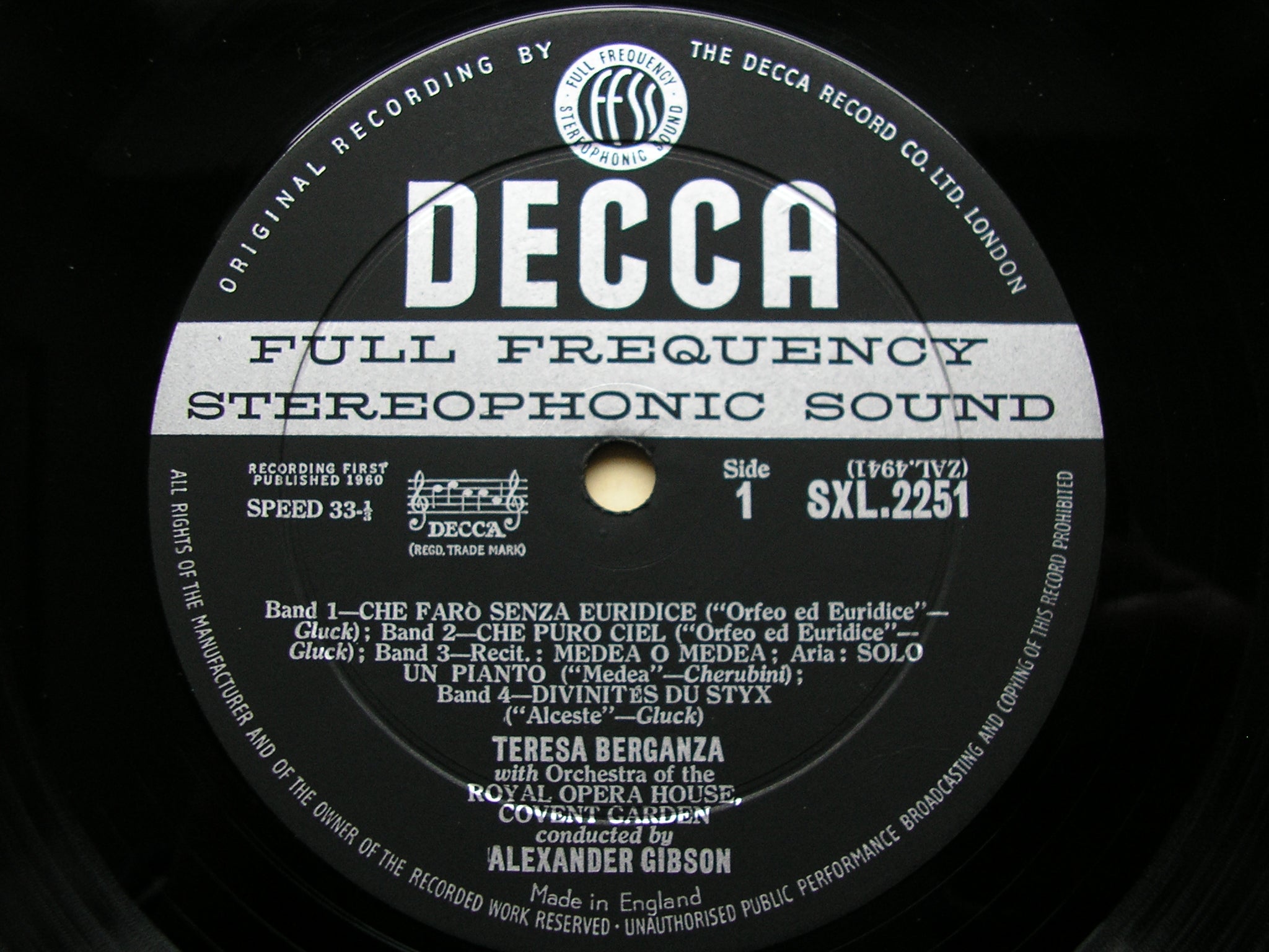 Decca SXL ED1 – Kingsway Hall Classical Records