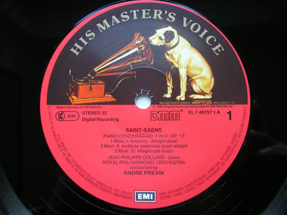SAINT-SAENS: THE FIVE PIANO CONCERTOS     COLLARD / ROYAL PHILHARMONIC / PREVIN    3 LP