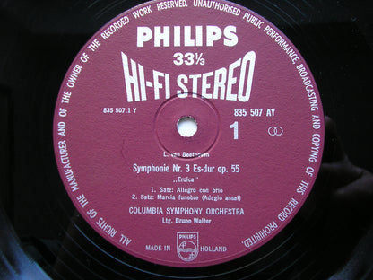 BEETHOVEN: SYMPHONY No. 3 'Eroica'     WALTER / COLUMBIA SYMPHONY   835 507 AY