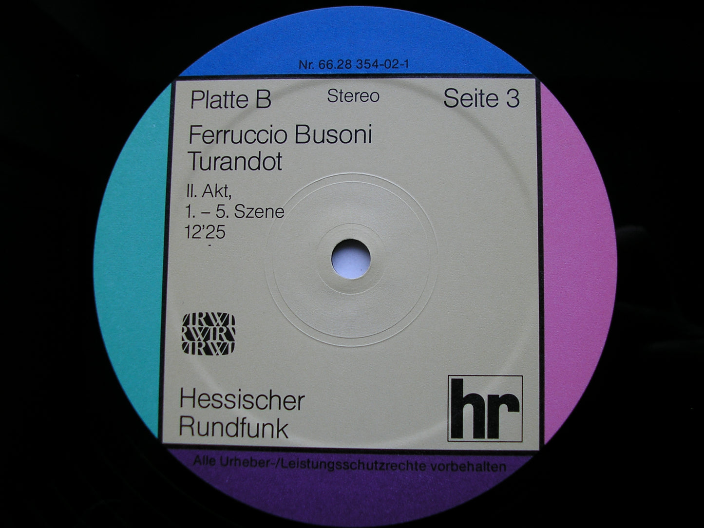 BUSONI: TURANDOT    SOLOISTS / FRANKFURT RADIO SYMPHONY / INBAL    2LP     66.28 354