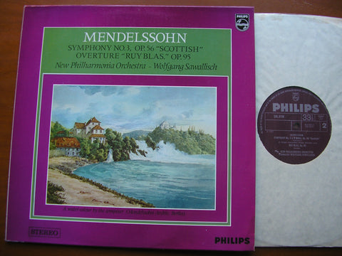 MENDELSSOHN: SYMPHONY No. 3 / OVERTURE Ruy Blas     SAWALLISCH / NEW PHILHARMONIA     SAL 3739