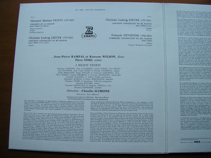 VIOTTI / DIETER / DEVIENNE: THREE CONCERTOS FOR TWO FLUTES      WILSON / RAMPAL / I SOLOISTI VENETI / SCIMONE     STU 70888
