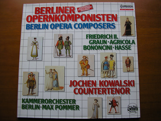 BERLIN OPERA COMPOSERS: HASSE / GRAUN / BONONCINI / FRIEDRICH 11 / TELEMANN     JOCHEN KOWALSKI / BERLIN CHAMBER ORCHESTRA / POMMER     C27 127