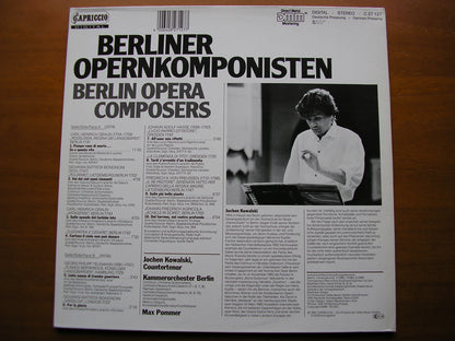 BERLIN OPERA COMPOSERS: HASSE / GRAUN / BONONCINI / FRIEDRICH 11 / TELEMANN     JOCHEN KOWALSKI / BERLIN CHAMBER ORCHESTRA / POMMER     C27 127