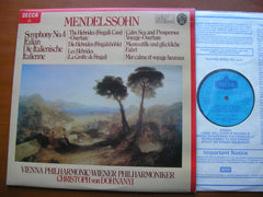 MENDELSSOHN: SYMPHONY No. 4 'Italian' / OVERTURES Calm Sea & Prosperous Voyage / The Hebrides    DOHNANYI / VIENNA PHILHARMONIC   SXDL 7500