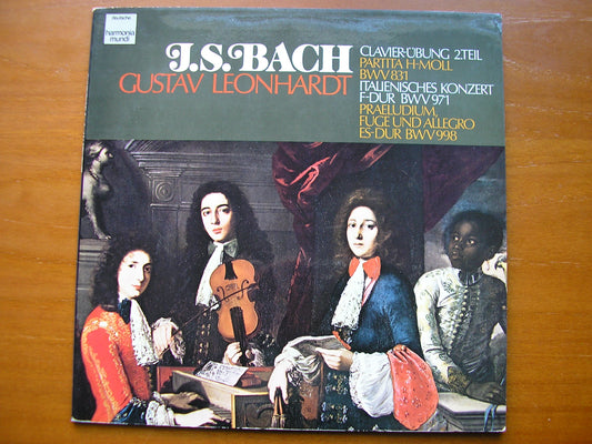 BACH: PARTITA in B / ITALIAN CONCERTO   GUSTAV LEONHARDT    065 99 867