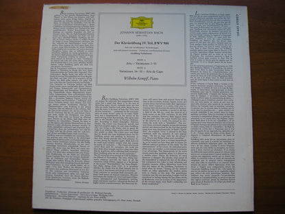 BACH: GOLDBERG VARIATIONS      WILHELM KEMPFF     139 455