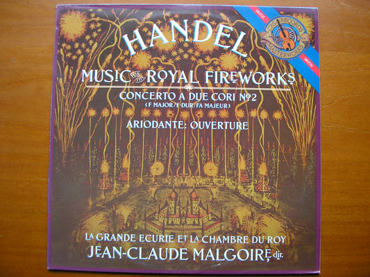 HANDEL: MUSIC FOR THE ROYAL FIREWORKS / CONCERTO A DUE CORI / OVERTURE Ariodante      MALGOIRE / LA GRANDE ECURIE ET LA CHAMBRE DU ROY    M 42123