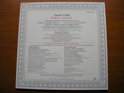 VIVALDI: KYRIE in G / GLORIA  in D      REGENSBURGER DOMSPATZEN / CAPELLA ACADEMICA VIENNA / SCHNEIDT     2533 362
