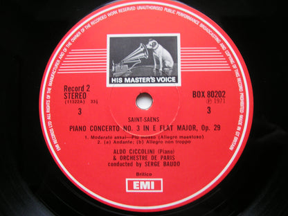 SAINT-SAENS: THE FIVE PIANO CONCERTOS    CICCOLINI / ORCHESTRA DE PARIS / BAUDO    SLS 802