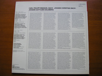 BACH JC / BACH CPE / GOLDBERG: TRIO SONATAS     PEERLMAN / ZUKERMAN / EDDY / SANDERS    ASD 4172