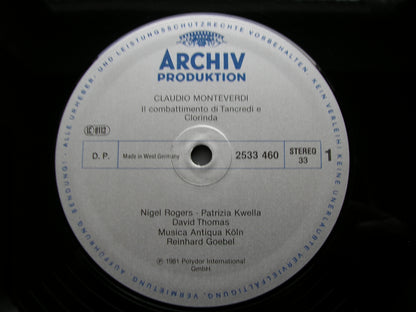 MONTEVERDI: COMBATTIMENTO DI TANCREDI ET CLORINDA / LAMENTO D'ARIANNA / LAMENTO D'OLIMPIA     MUSICA ANTIQUA COLOGNE / GOEBEL    2533 460