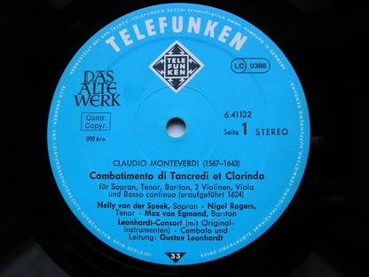 MONTEVERDI: COMBATTIMENTO DI TANCREDI ET CLORINDA / LAMENTO DELLA NINFA     LEONHARDT CONSORT     6.41132