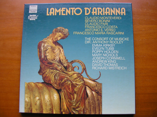 LAMENTO D'ARIANNA: MONTEVERDI / BONINI / PARI / COSTA / VERSO / RASCARINI    THE CONSORT OF MUSICKE / ROOLEY    2LP    16 9504