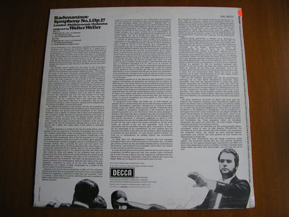 RACHMANINOV: SYMPHONY No. 2      WELLER / LONDON PHILHARMONIC   test pressing     SXL 6623