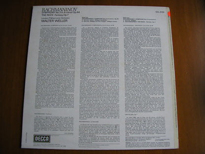 RACHMANINOV: SYMPHONY No. 3 / THE ROCK     WELLER /LONDON PHILHARMONIC    test pressing    SXL 6720