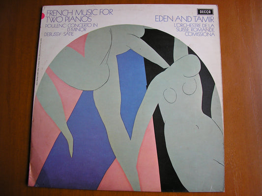 FRENCH MUSIC FOR TWO PIANOS: POULENC / DEBUSSY / SATIE      EDEN & TAMIR    test pressing    SXL 6551