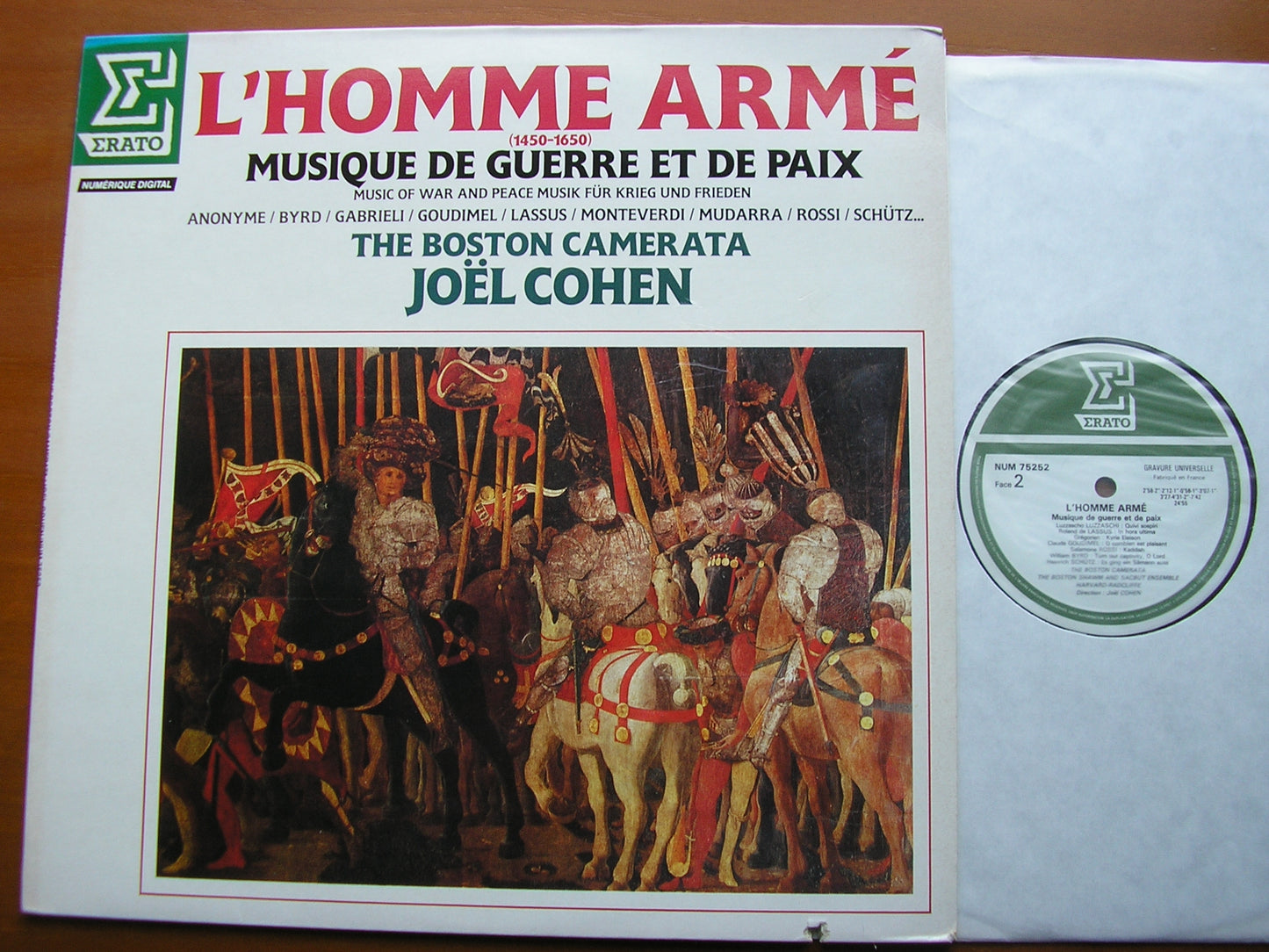 L'HOMME ARMEE: Music of War and Peace 1450 - 1650     THE BOSTON CAMERATA / COHEN     NUM 75252