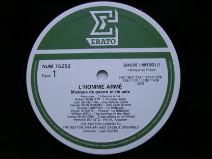 L'HOMME ARMEE: Music of War and Peace 1450 - 1650     THE BOSTON CAMERATA / COHEN     NUM 75252