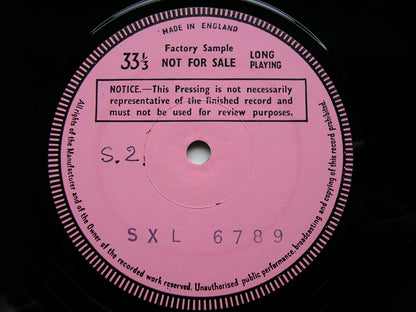 BEETHOVEN: VIOLIN SONATAS Op. 12 No. 3 & Op. 30 No. 3      PERLMAN / ASHKENAZY    test pressing     SXL 6789