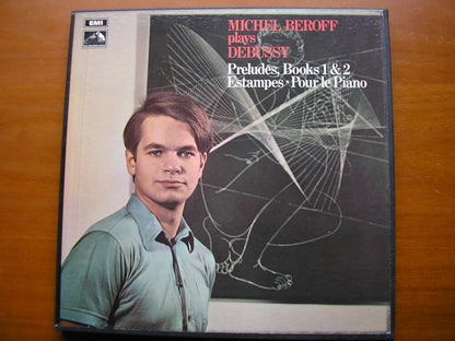 DEBUSSY: PRELUDES Books 1 & 2 / ESTAMPES / POUR LE PIANO    MICHEL BEROFF    2LP     SLS 803