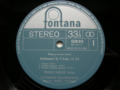 MOZART: VIOLIN CONCERTOS Nos. 4 & 5      AUCLAIR / STUTTGART PHILHARMONIC / COURAUD    6530 015