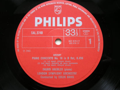 MOZART: PIANO CONCERTOS Nos. 18 & 22       HAEBLER / LONDON SYMPHONY / DAVIS     SAL 3740
