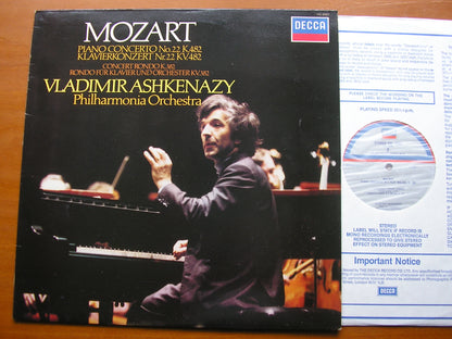 MOZART: PIANO CONCERTO No. 22 / RONDO in D       ASHKENAZY / PHILHARMONIA      SXL 6982