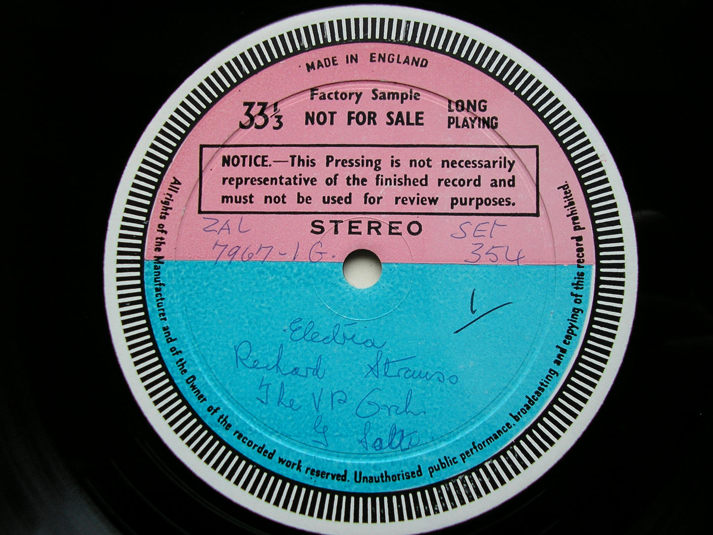 STRAUSS: ELEKTRA    NILSSON / RESNIK / VIENNA PHILHARMONIC / SOLTI     2LP    test pressing      SET 354 - 5