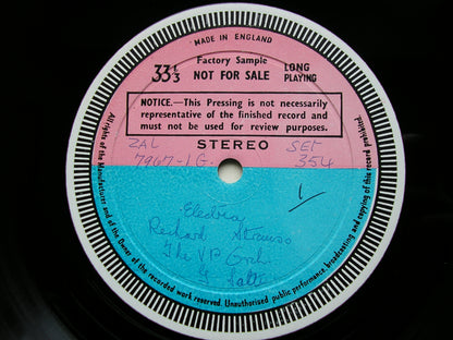 STRAUSS: ELEKTRA   NILSSON / RESNIK / KRAUSE / VIENNA PHILHARMONIC / SOLTI    2LP    test pressing    SET 354 - 5