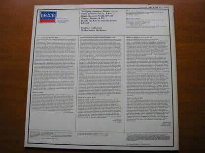 MOZART: PIANO CONCERTO No. 22 / RONDO in D       ASHKENAZY / PHILHARMONIA      SXL 6982