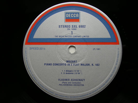 MOZART: PIANO CONCERTO No. 22 / RONDO in D       ASHKENAZY / PHILHARMONIA      SXL 6982
