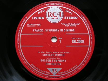 FRANCK: SYMPHONY in D       MUNCH / BOSTON SYMPHONY    SB 2009