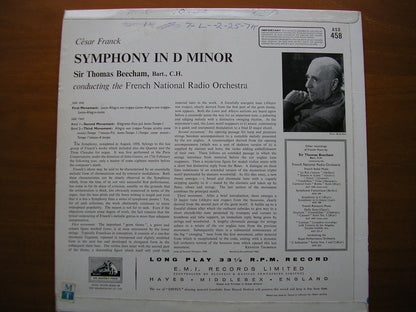 FRANCK: SYMPHONY in D      BEECHAM / FRENCH NATIONAL RADIO ORCHESTRA      ASD 458
