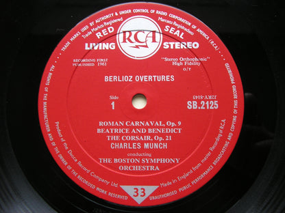 BERLIOZ: OVERTURES     CHARLES MUNCH / BOSTON SYMPHONY    SB 2125