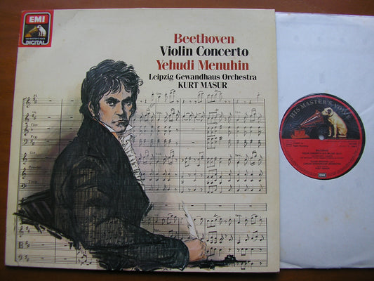 BEETHOVEN: VIOLIN CONCERTO      MENUHIN / LEIPZIG GEWANDHAUS / MASUR      ASD 4280