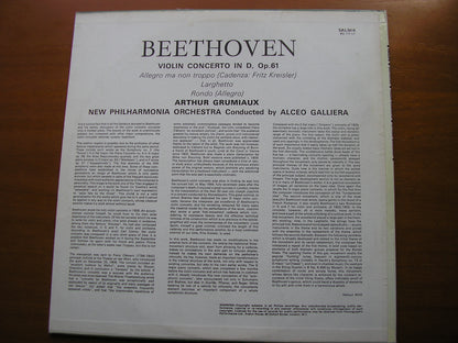BEETHOVEN: VIOLIN CONCERTO    GRUMIAUX / NEW PHILHARMONIA / GALLIERA    SAL 3616