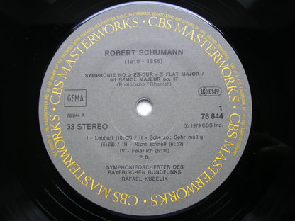 SCHUMANN: THE FOUR SYMPHONIES / MANFRED OVERTURE     RAFAEL KUBELIK / BAVARIAN RADIO SYMPHONY    3 LP