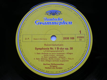 SCHUMANN: THE FOUR SYMPHONIES / OVERTURE, SCHERZO & FINALE Op. 52      KARAJAN / BERLIN PHILHARMONIC  3LP