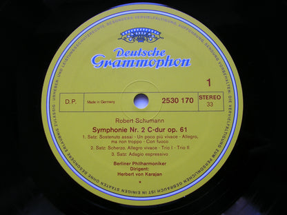 SCHUMANN: THE FOUR SYMPHONIES / OVERTURE, SCHERZO & FINALE Op. 52      KARAJAN / BERLIN PHILHARMONIC  3LP