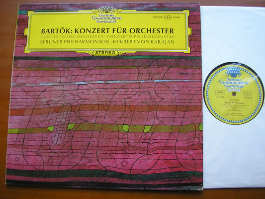 BARTOK: CONCERTO FOR ORCHESTRA      KARAJAN / BERLIN PHILHARMONIC     139 003
