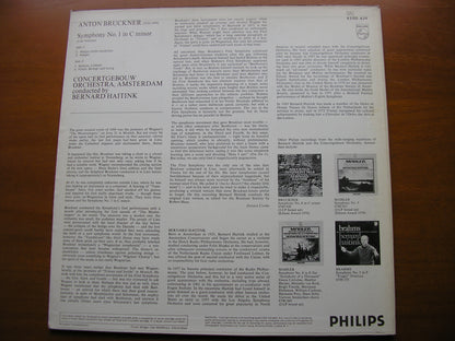 BRUCKNER: SYMPHONY No. 1      HAITINK / CONCERTGEBOUW ORCHESTRA      6500 439