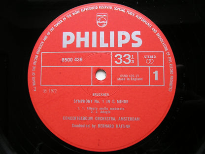 BRUCKNER: SYMPHONY No. 1      HAITINK / CONCERTGEBOUW ORCHESTRA      6500 439