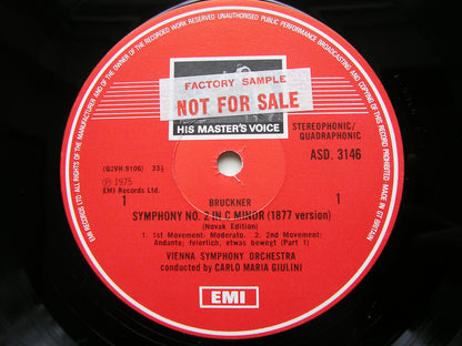 BRUCKNER: SYMPHONY No. 2     GIULINI / VIENNA SYMPHONY      ASD 3146