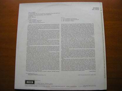 BRUCKNER: SYMPHONY No. 3      BOHM / VIENNA PHILHARMONIC      SXL 6505